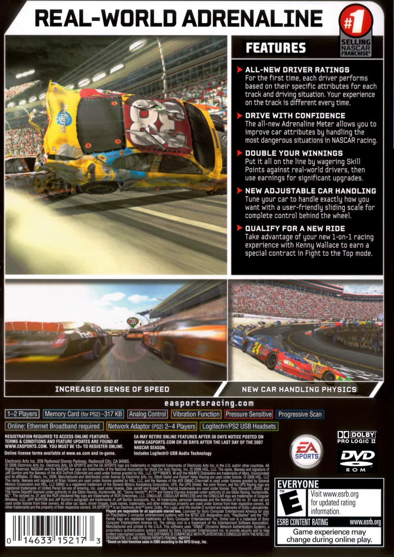 NASCAR 07 box back