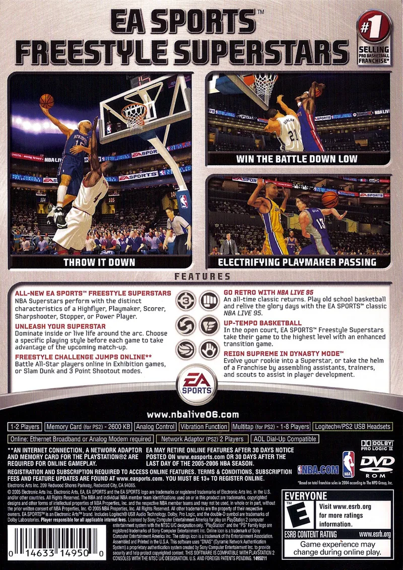 NBA Live 06 box back