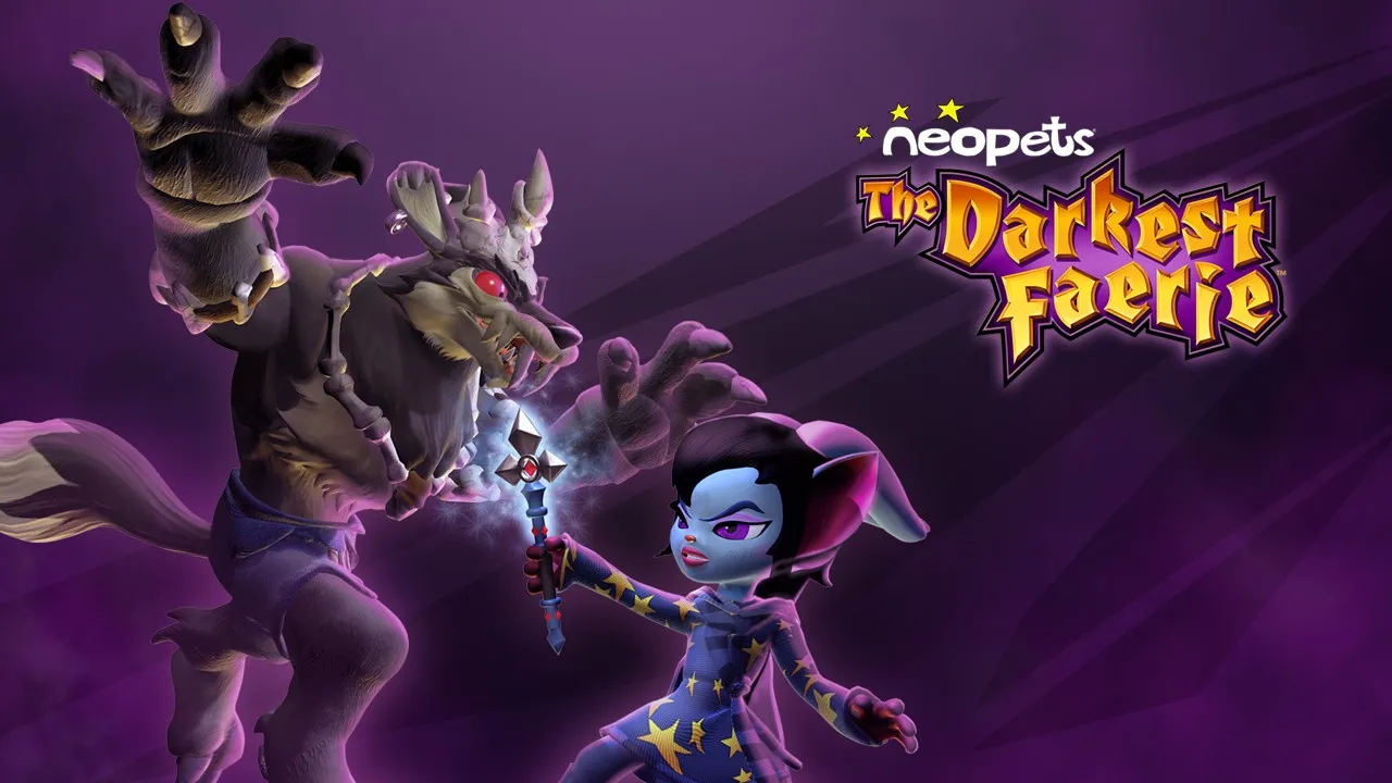 Backdrop artwork for Neopets: The Darkest Faerie