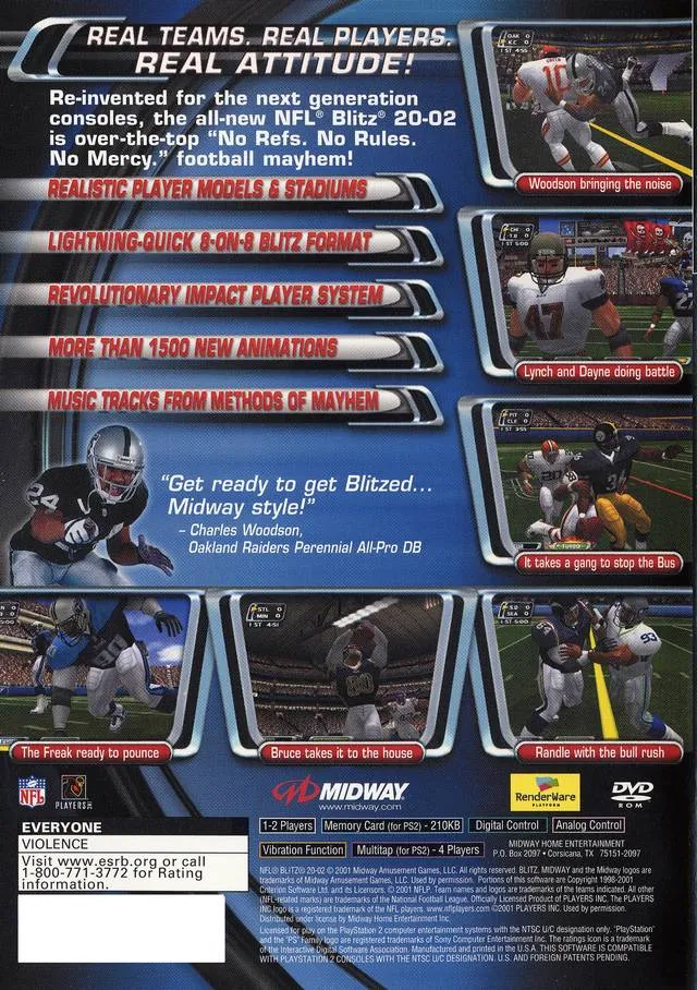 NFL Blitz 2002 box back