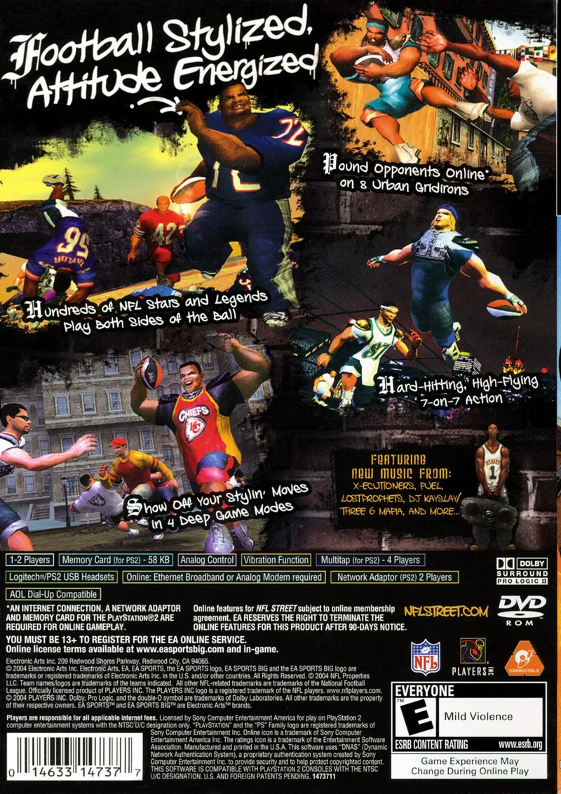 NFL Street box back