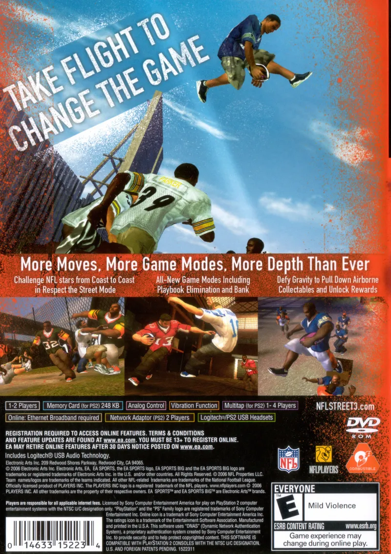 NFL Street 3 box back