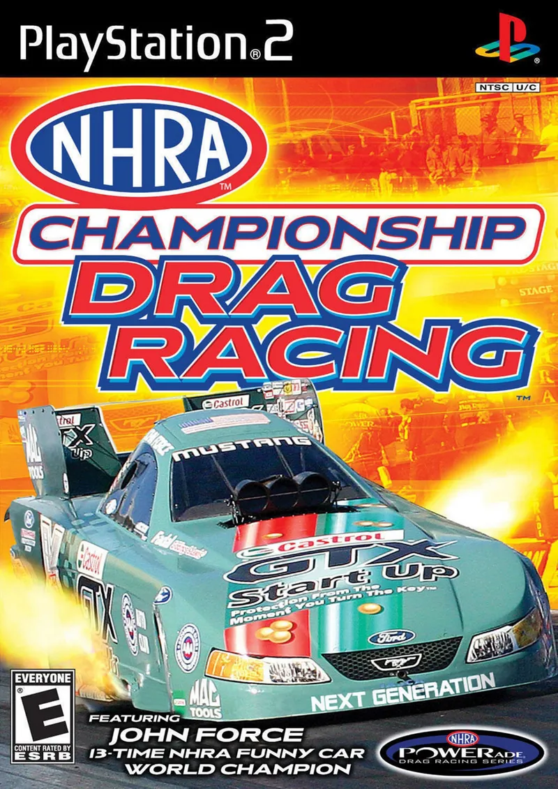Backdrop artwork for NHRA Championship Drag Racing