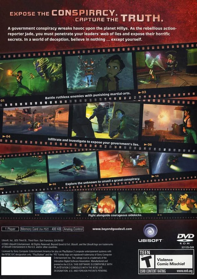 Beyond Good & Evil box back
