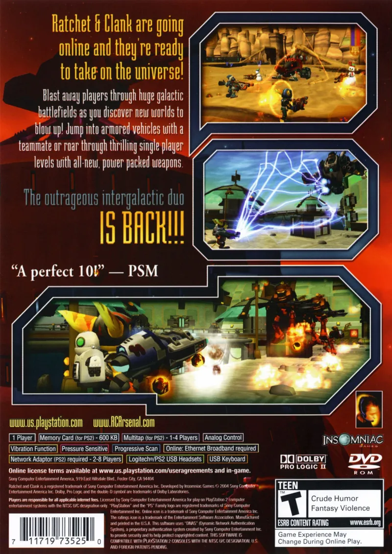 Ratchet & Clank: Up Your Arsenal box back