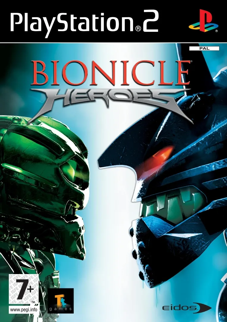 Bionicle Heroes cover art for Sony Playstation 2