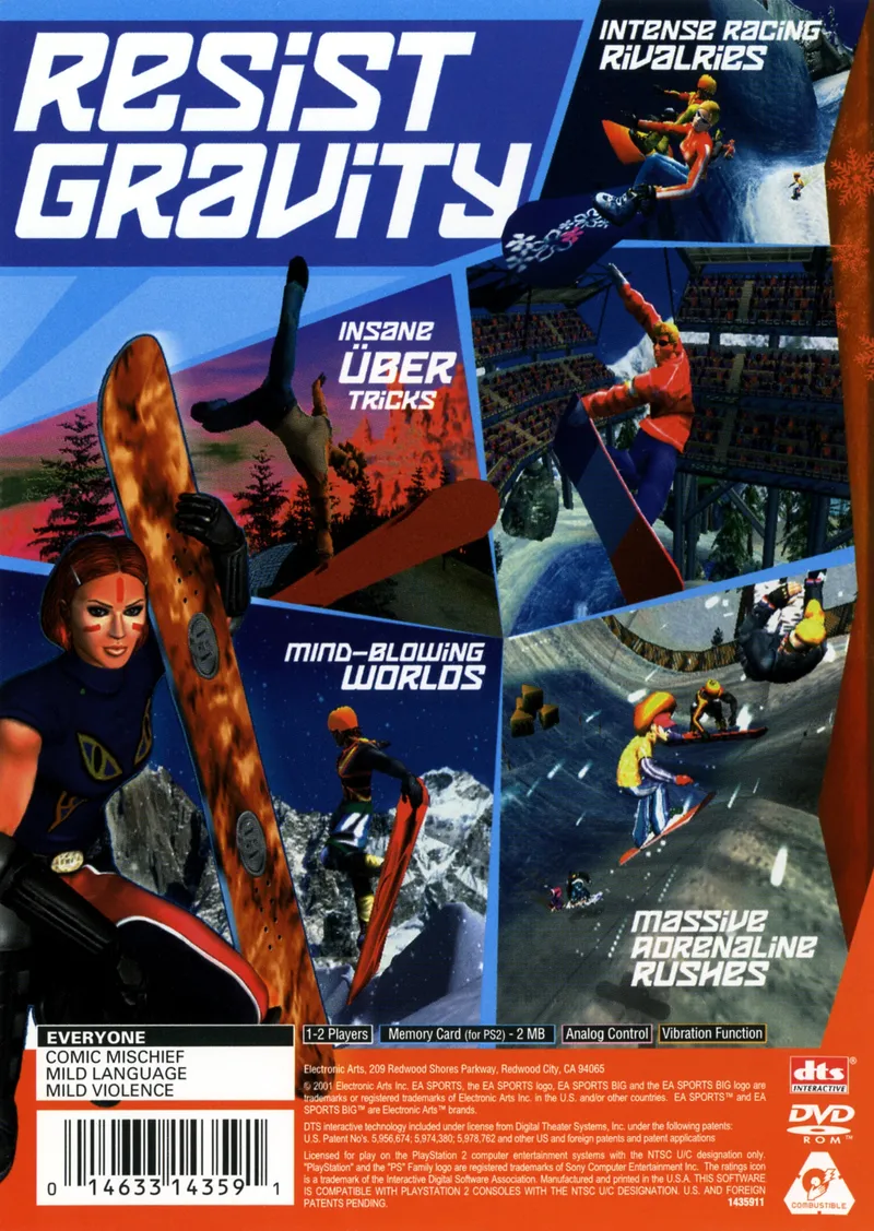 SSX Tricky box back