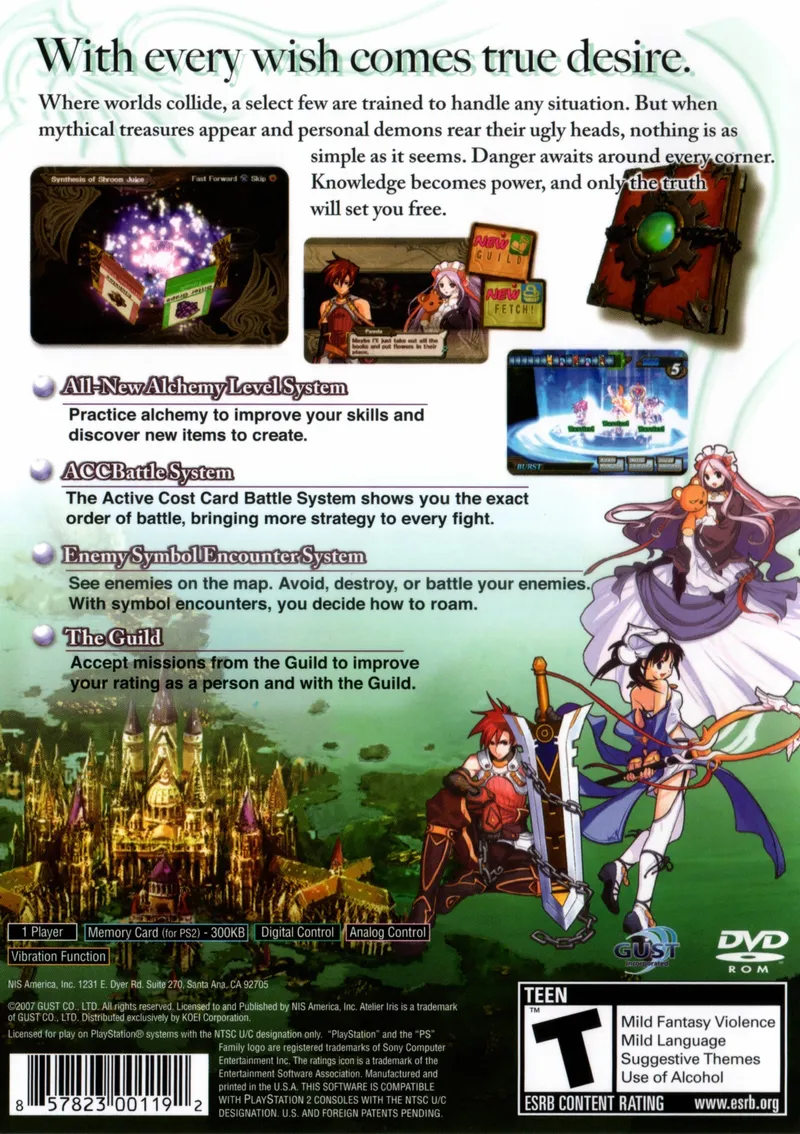 Atelier Iris 3: Grand Phantasm box back