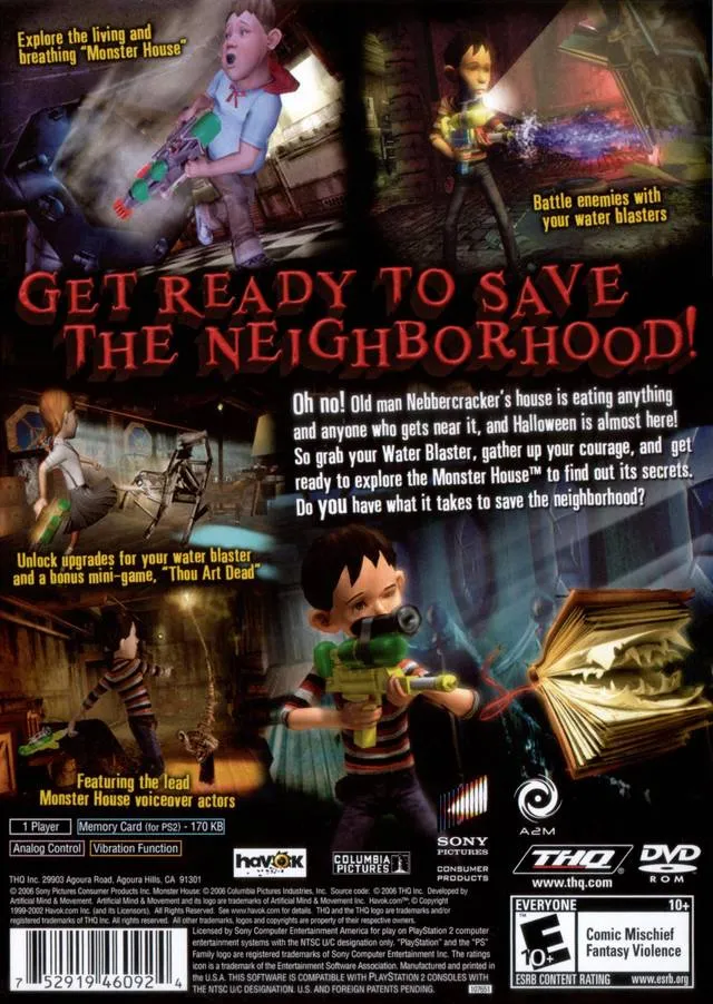 Monster House box back