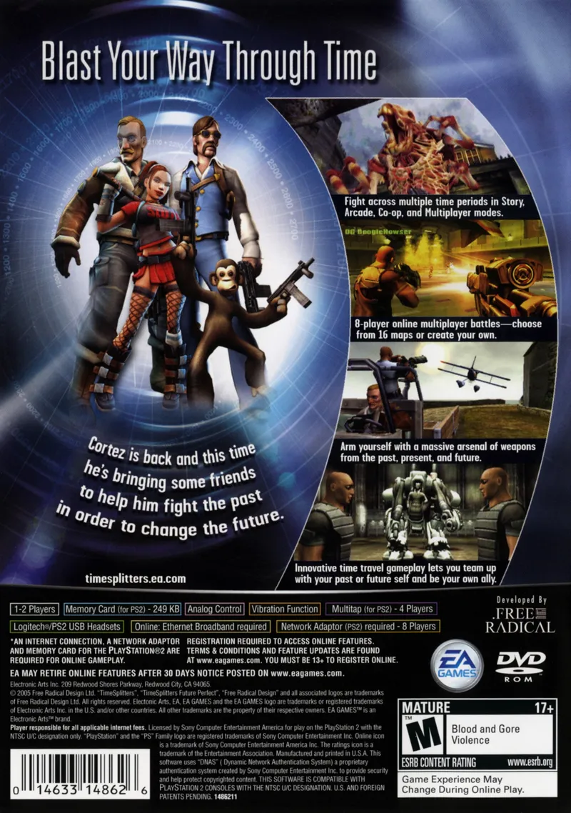 TimeSplitters: Future Perfect box back