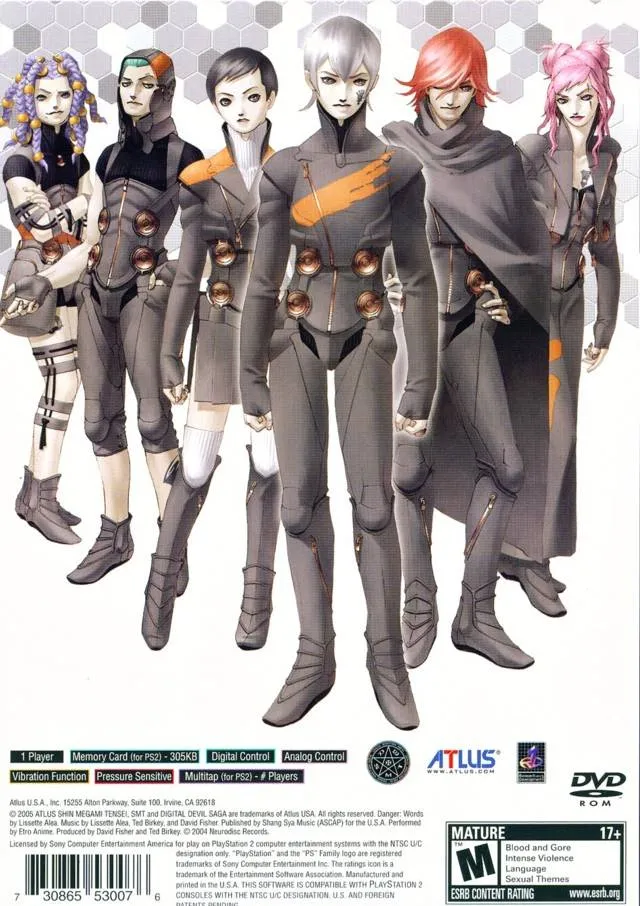 Shin Megami Tensei: Digital Devil Saga box back