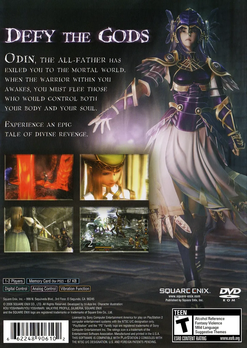 Valkyrie Profile 2: Silmeria box back