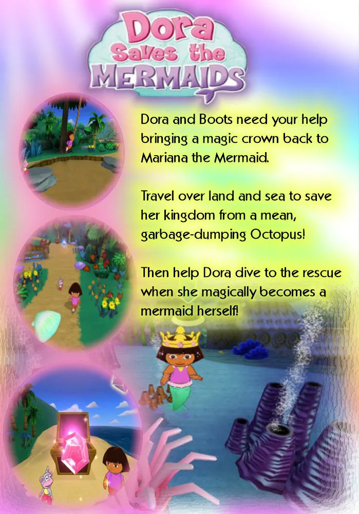Dora the Explorer: Dora Saves the Mermaids box back