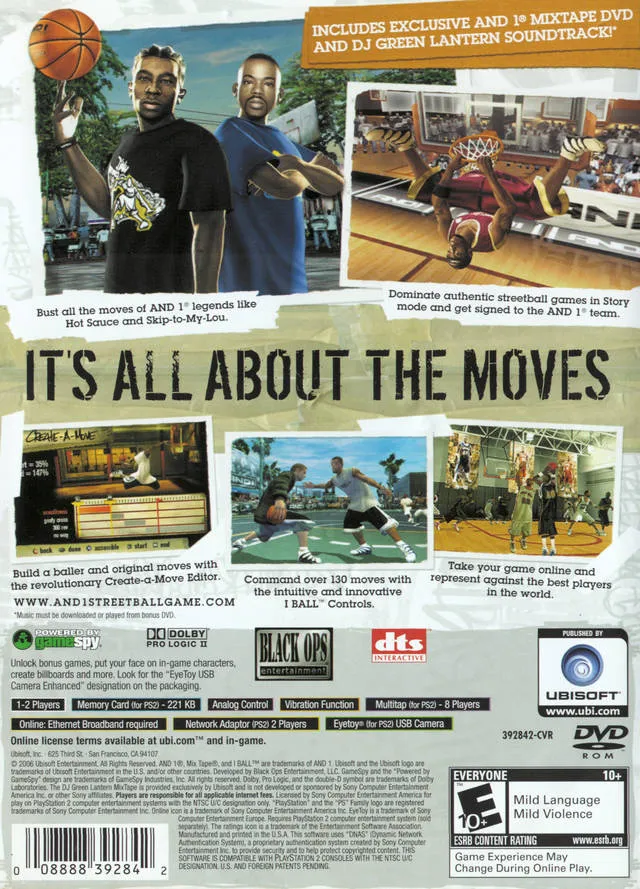 AND 1 Streetball box back