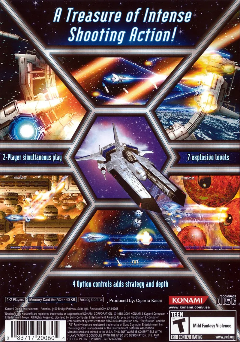 Gradius V box back