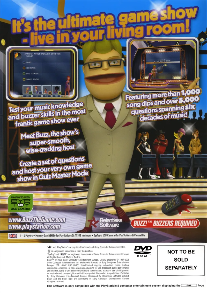 Buzz! The Music Quiz box back