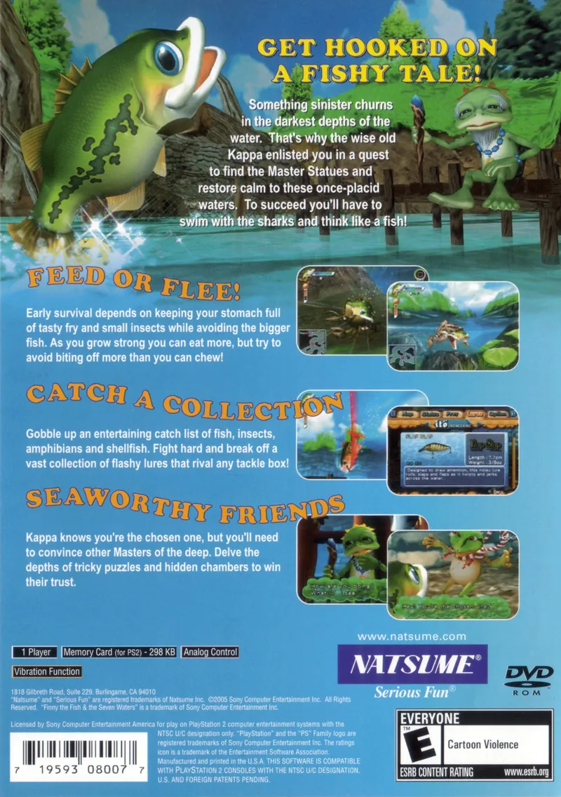 Finny The Fish & The Seven Waters box back