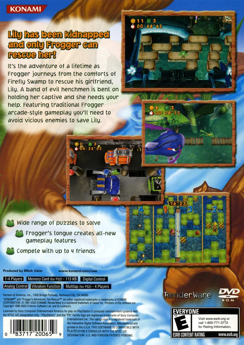 Frogger's Adventures: The Rescue box back