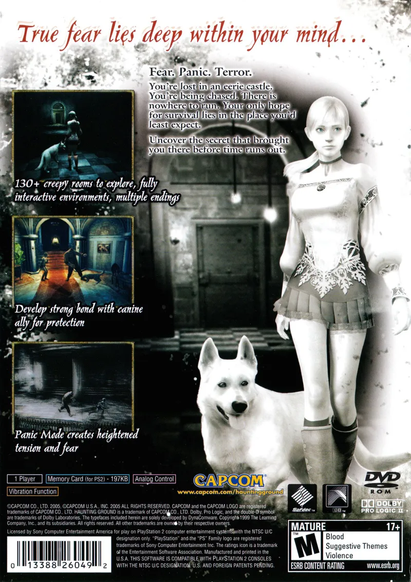 Haunting Ground box back