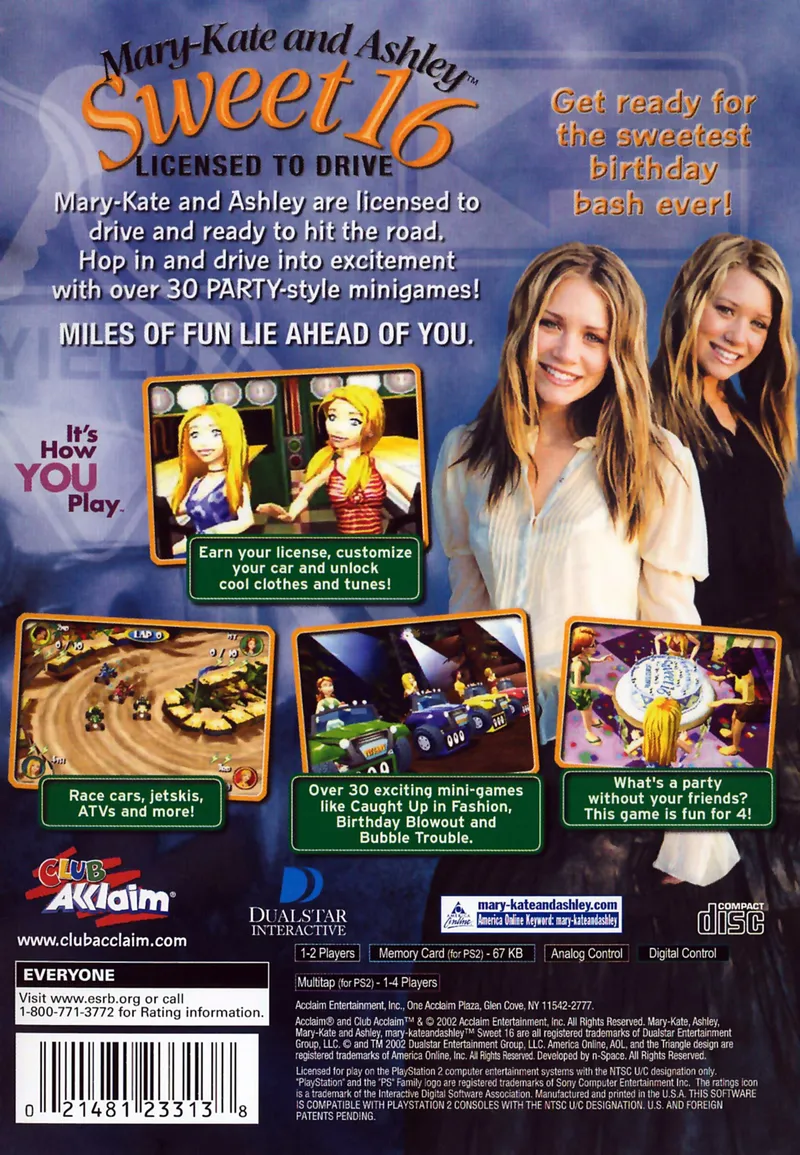 Mary-Kate and Ashley: Sweet 16: Licensed to Drive box back