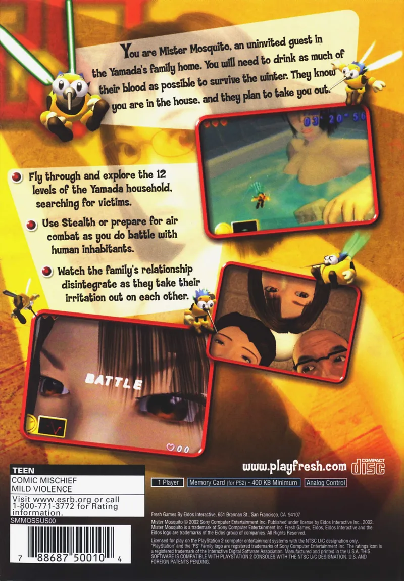 Mister Mosquito box back