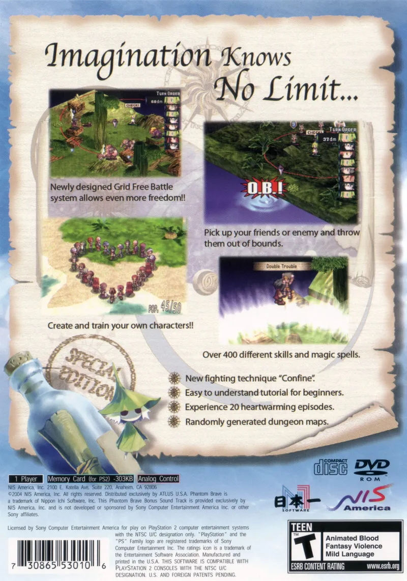Phantom Brave box back
