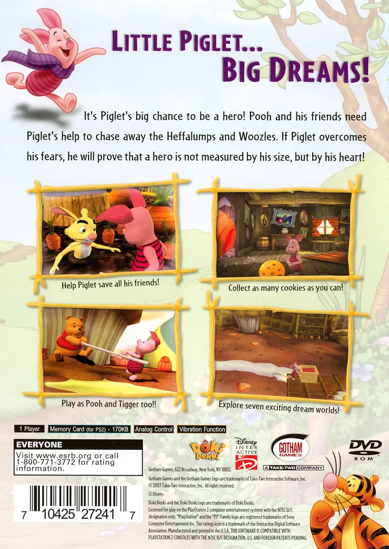 Piglet's BIG Game box back