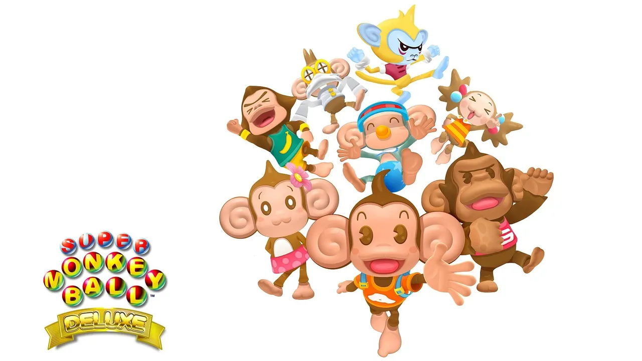 Backdrop artwork for Super Monkey Ball Deluxe