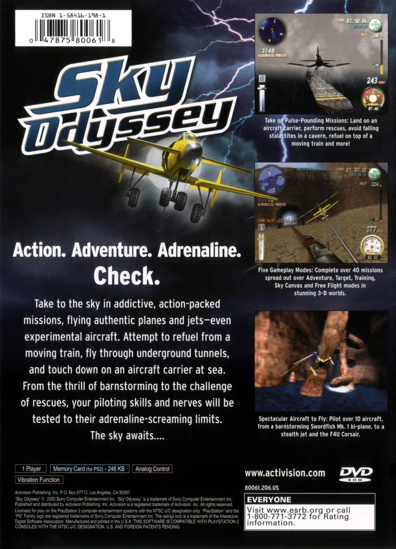 Sky Odyssey box back