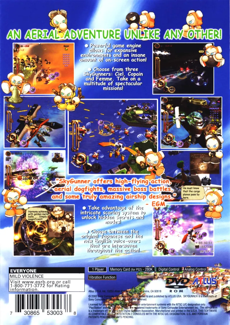 SkyGunner box back