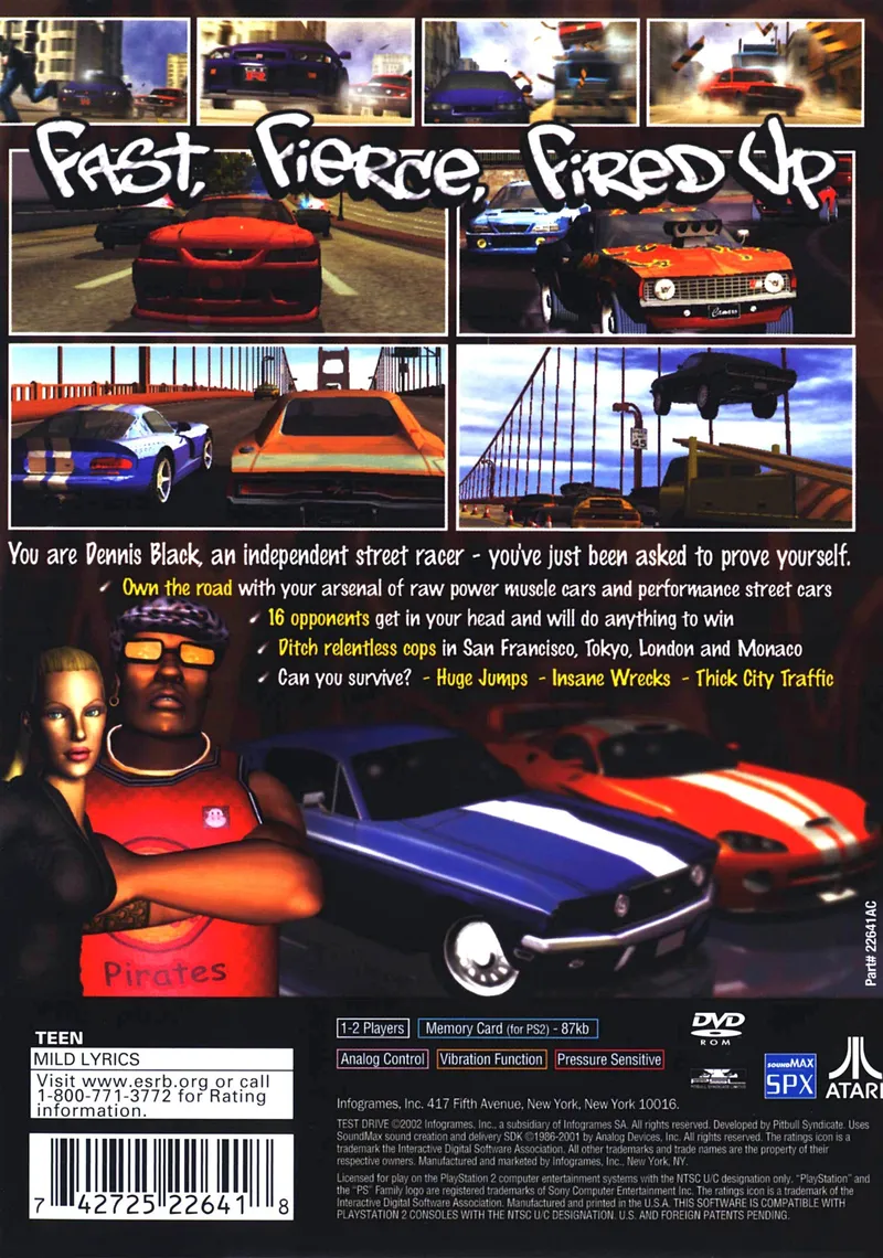 Test Drive box back