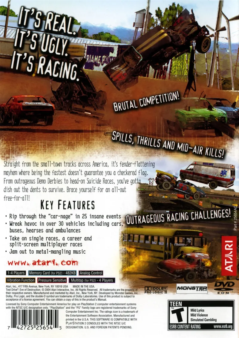 Test Drive: Eve of Destruction box back