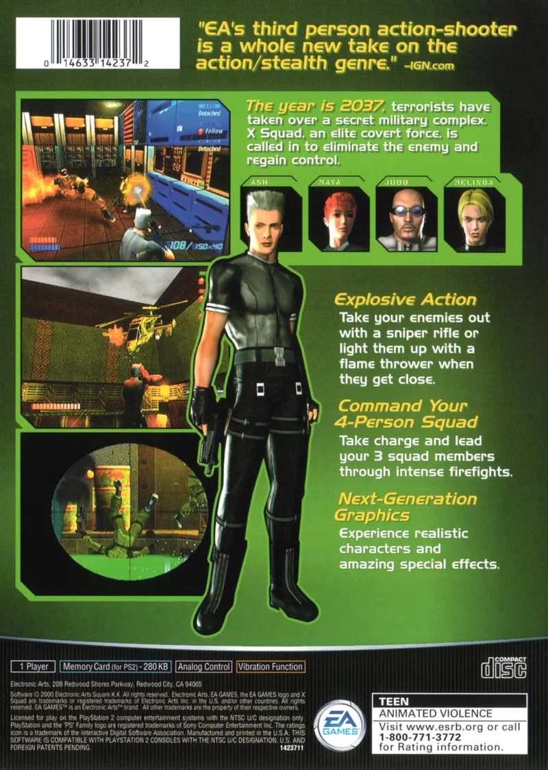 X Squad box back