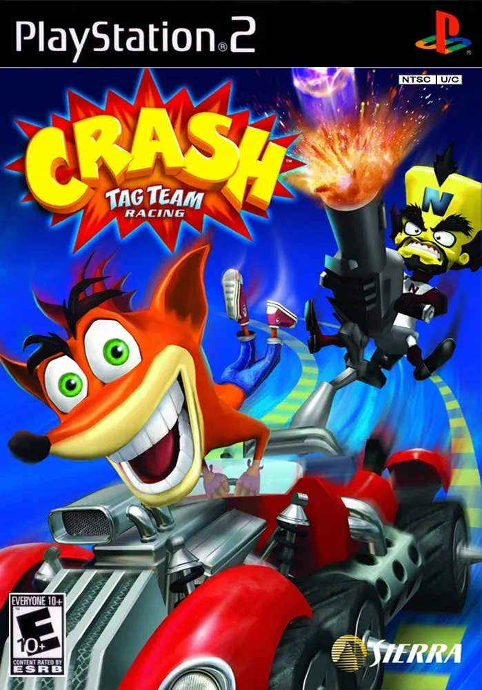 Crash Tag Team Racing cover art for Sony Playstation 2