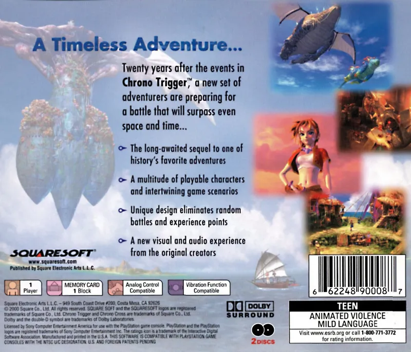 Chrono Cross box back