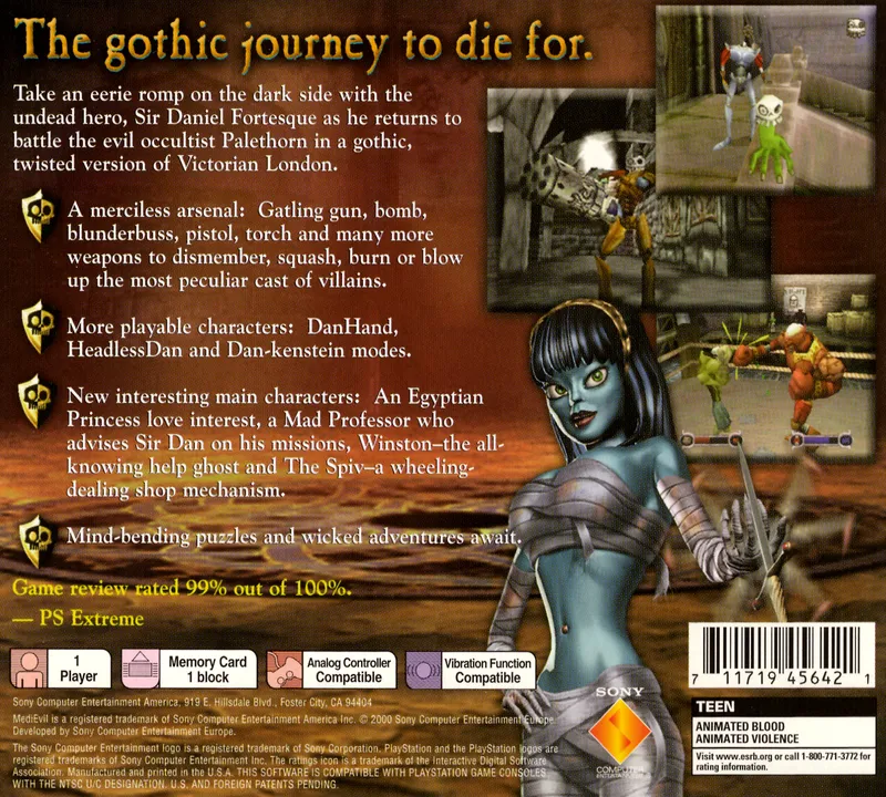 MediEvil II box back