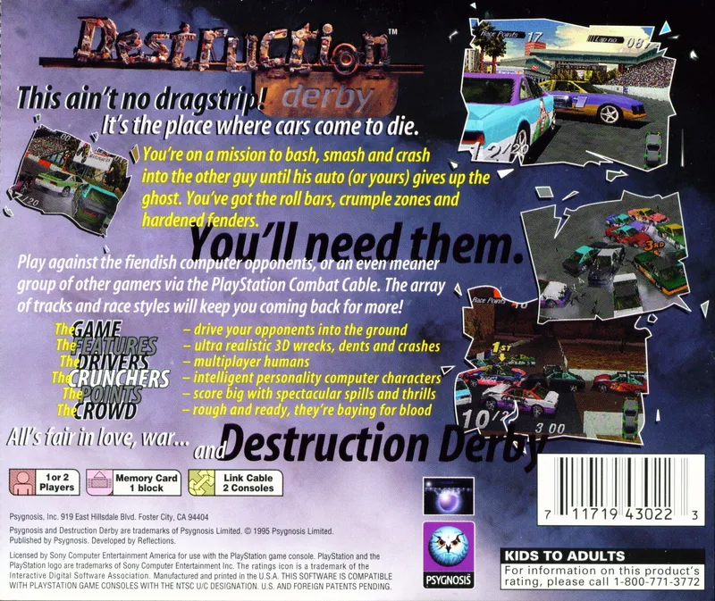 Destruction Derby box back