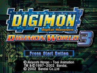 Backdrop artwork for Digimon World 3