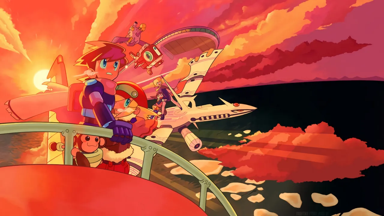 Backdrop artwork for Mega Man Legends 2