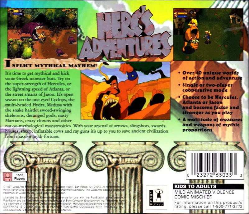 Herc's Adventures box back