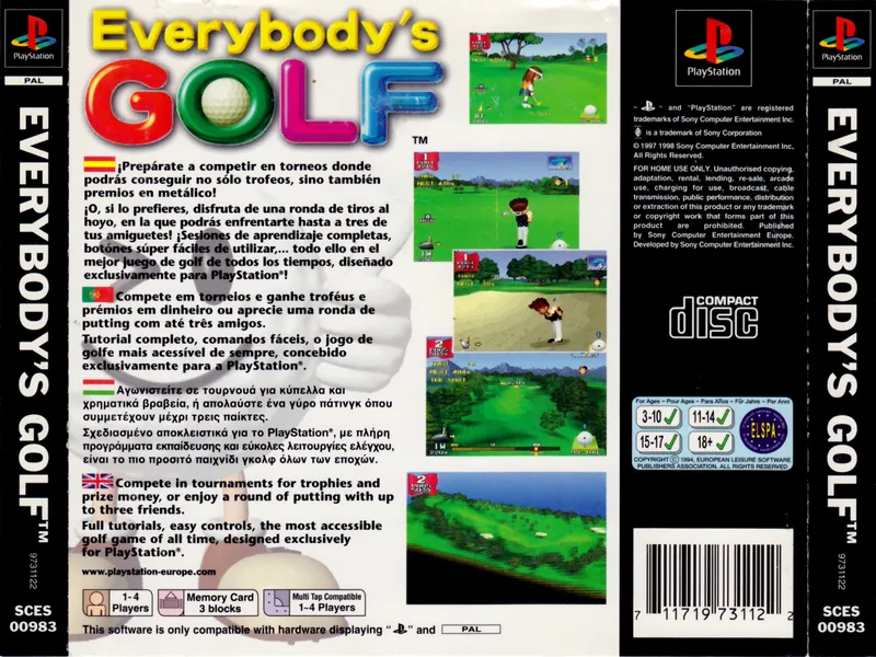 Hot Shots Golf box back