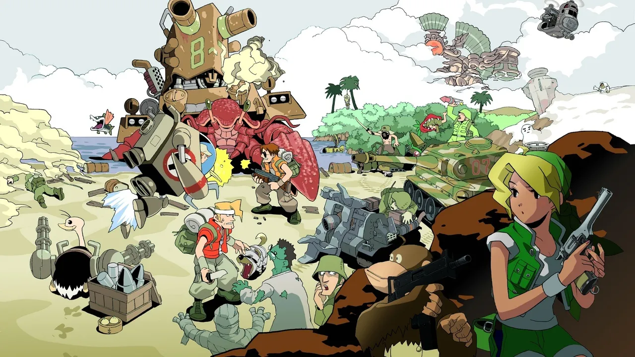 Backdrop artwork for Metal Slug X