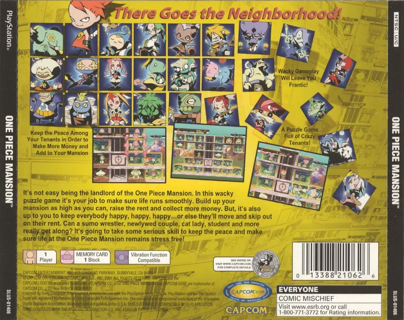 One Piece Mansion box back