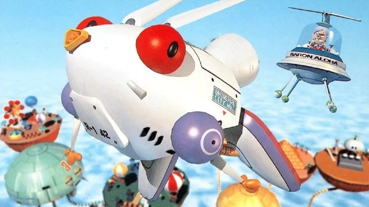 Backdrop artwork for Jumping Flash! 2