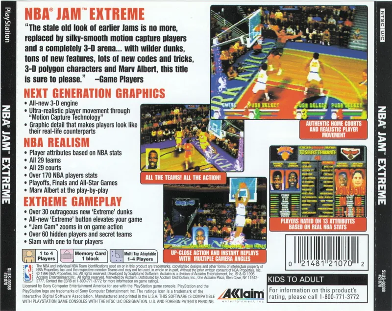 NBA Jam Extreme box back