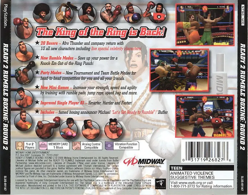 Ready 2 Rumble Boxing: Round 2 box back