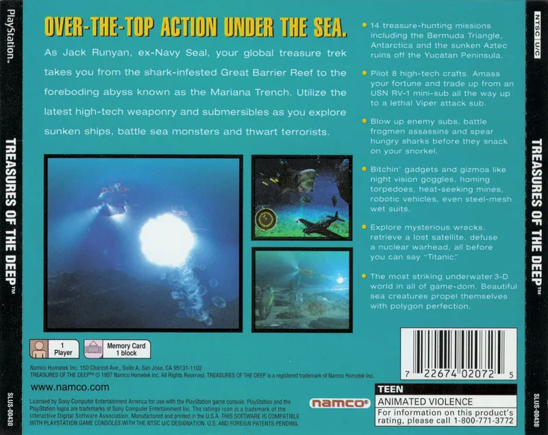 Treasures of the Deep box back