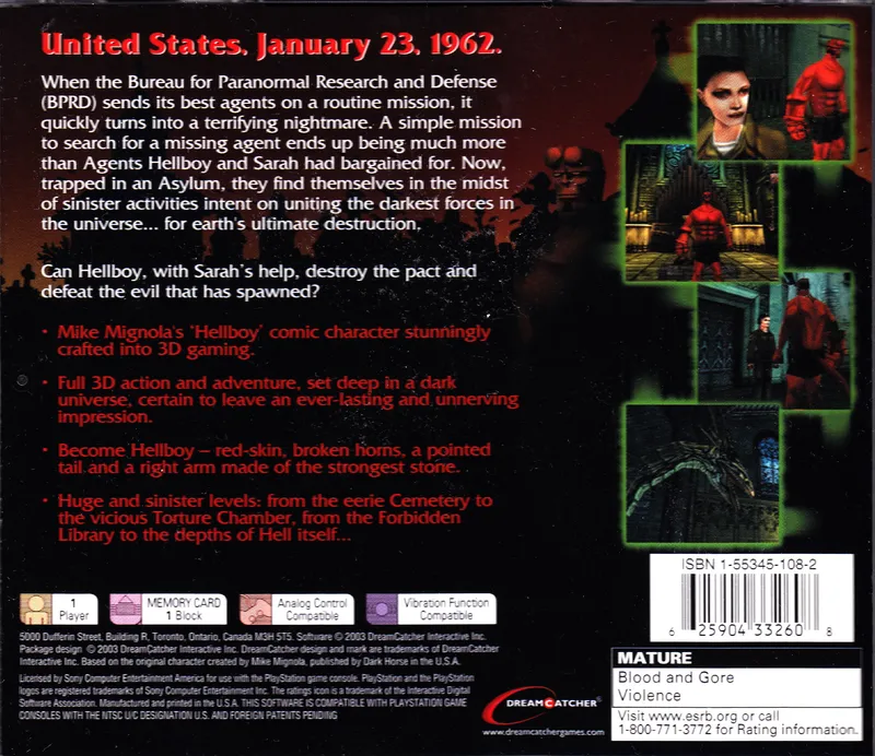 Hellboy: Asylum Seeker box back