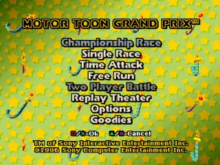 Backdrop artwork for Motor Toon Grand Prix