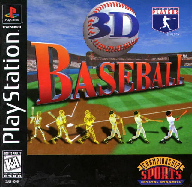 3D Baseball cover art for Sony Playstation
